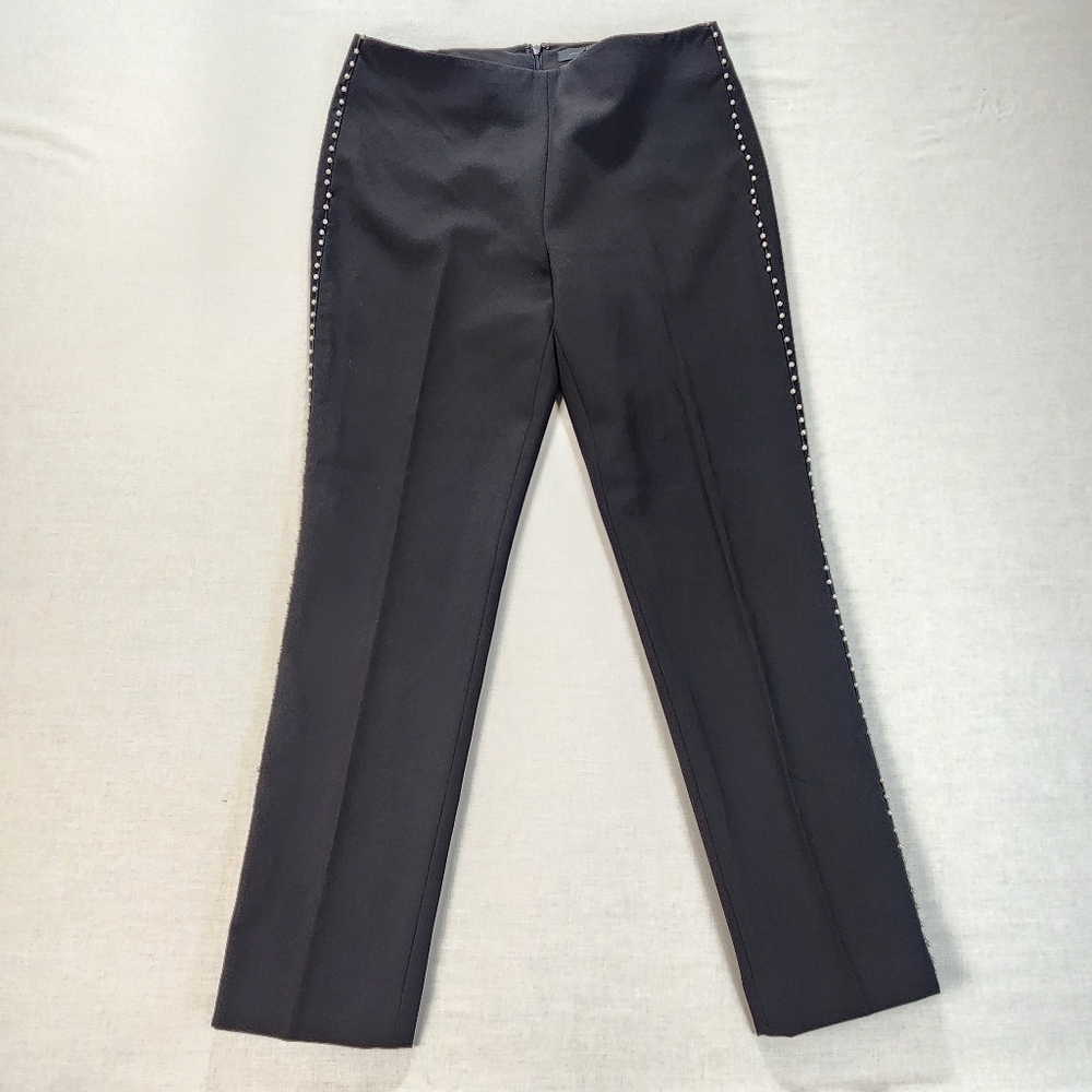 Ann‎ Taylor Black Pants with Pearl Accents Size 6